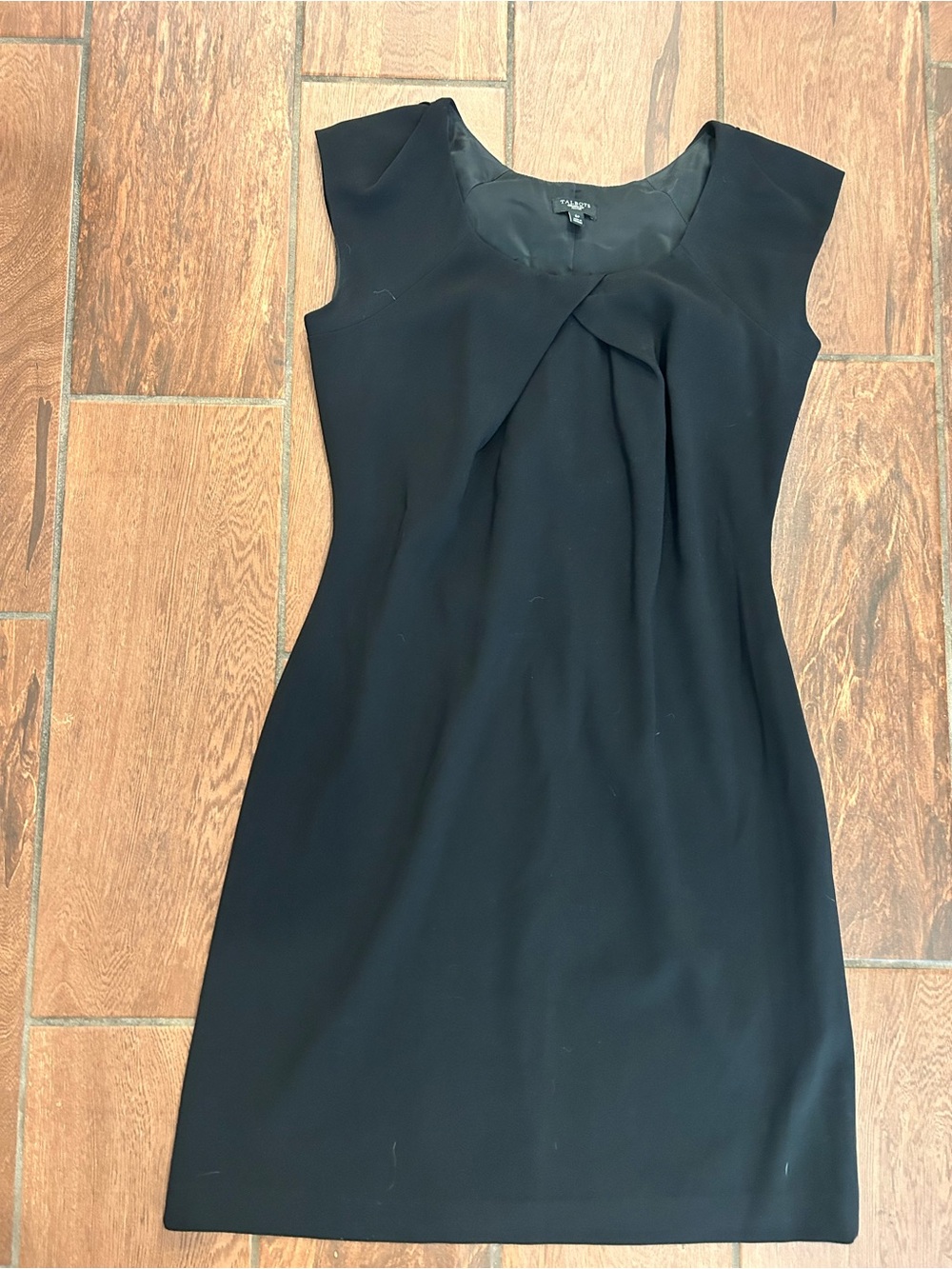 Talbots size 6P black shift work dress